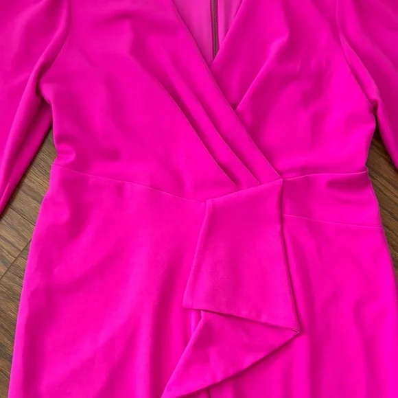 Julia Jordan Pink Sheath Dress with Puff Sleeves - Picture 2 of 7